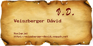 Veiszberger Dávid névjegykártya
