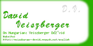 david veiszberger business card